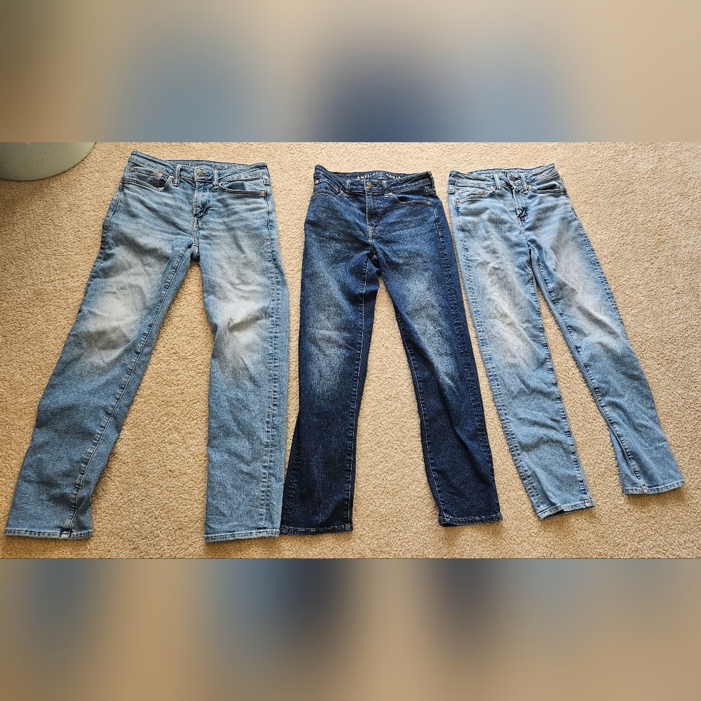 Boy Teen Jeans Pants Fall Winter Spring Casual Clothes Lot American Eagle 28X32
